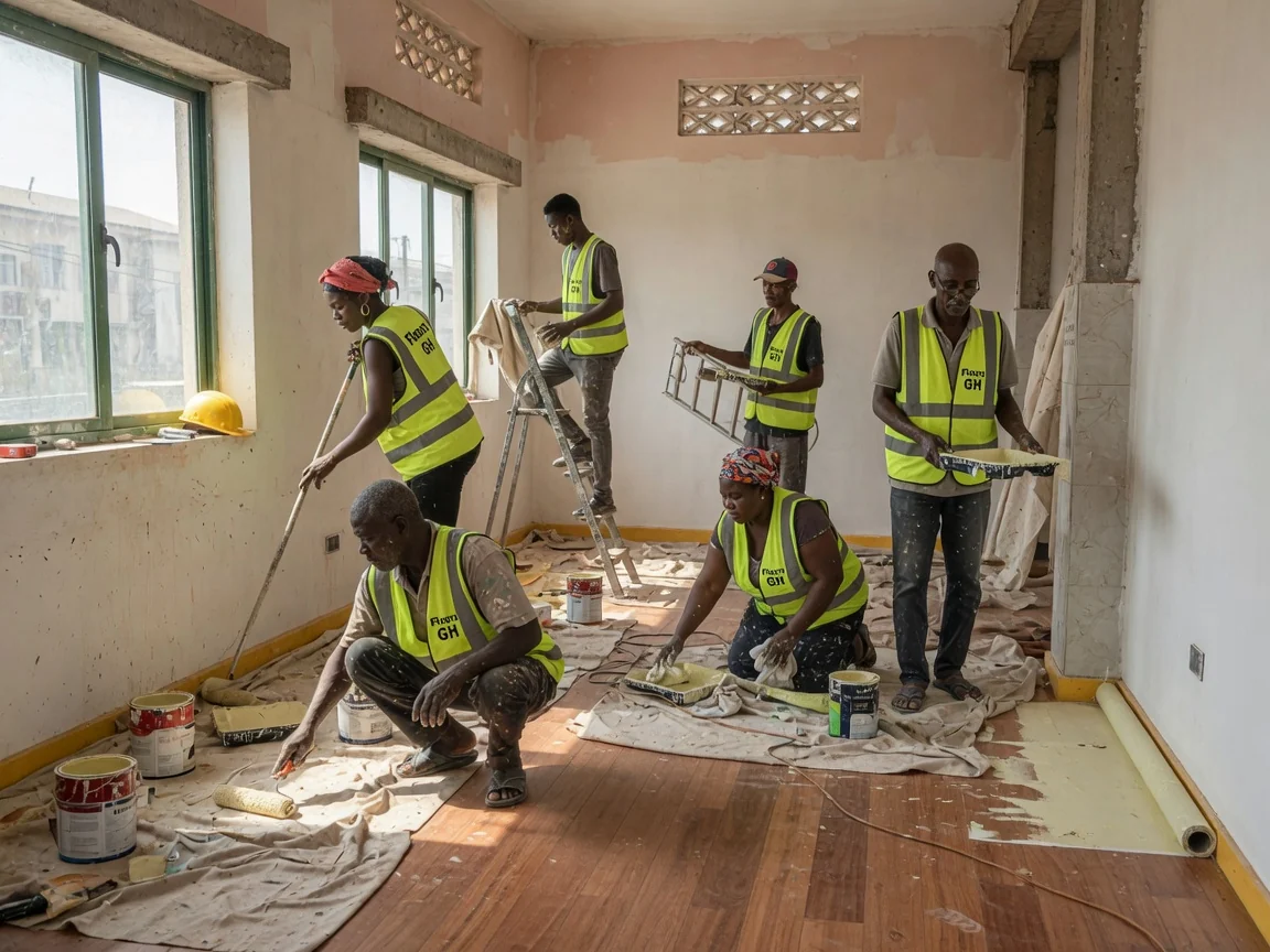 Engineered hardwood flooring in Accra, Ghana — european oak engineered plank install expansion gap floorsgh, Accra Ghana